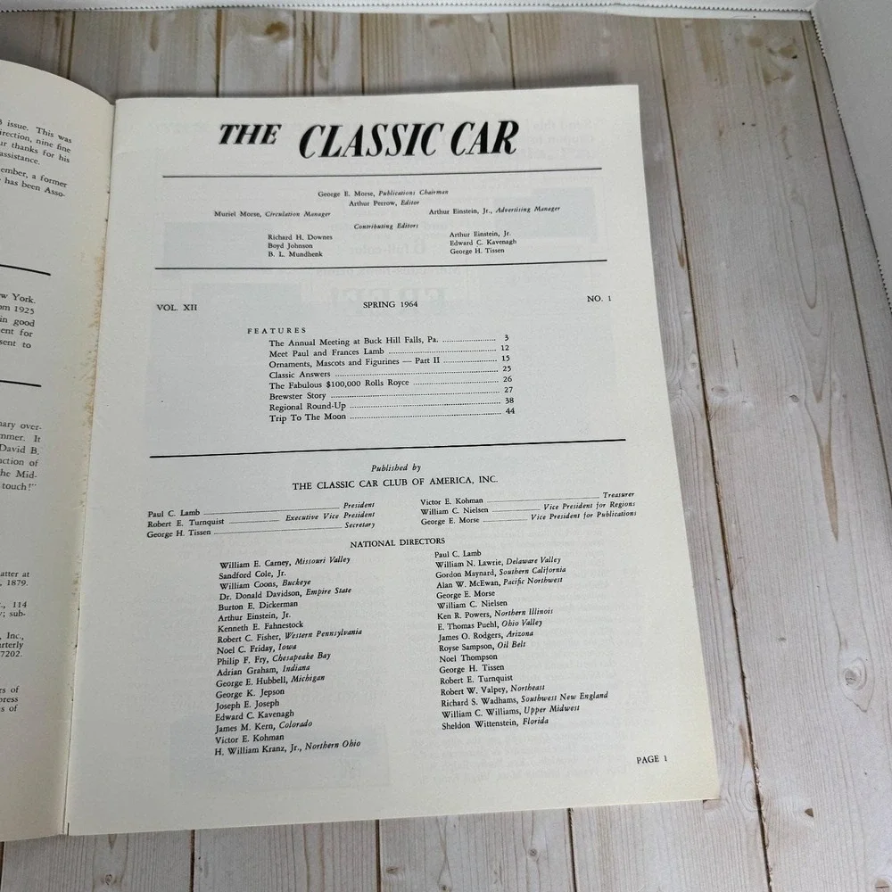 The Classic Car 1964 Full Year Set Vol XII Quarterly Magazines Auto History